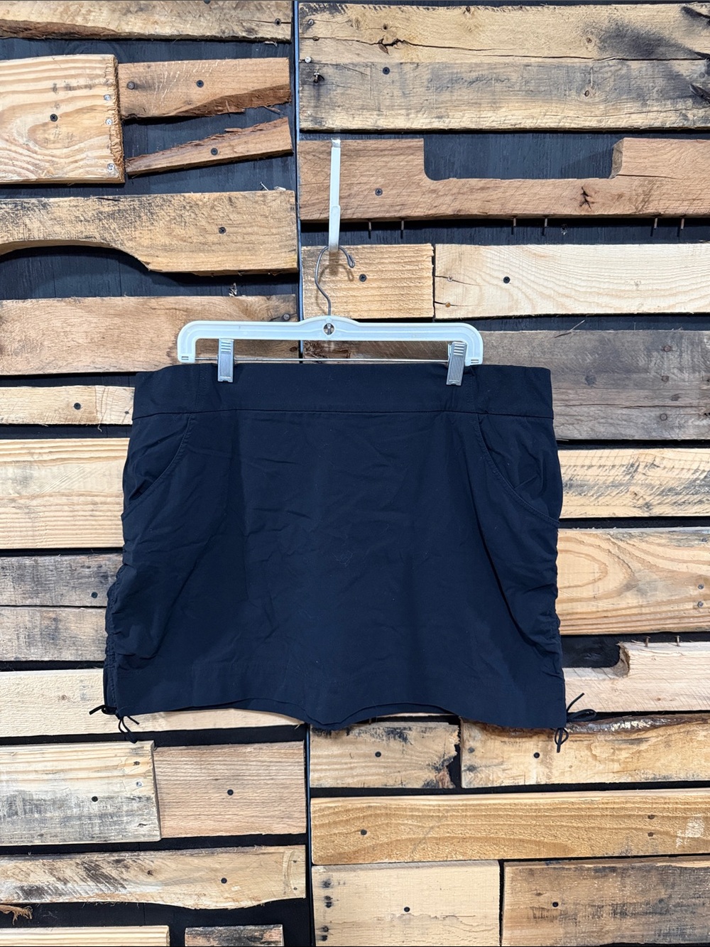 Columbia Black Anytime Casual Skort with side ties‎ Size XXL